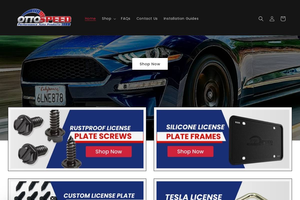 ottospeed.com homepage screenshot