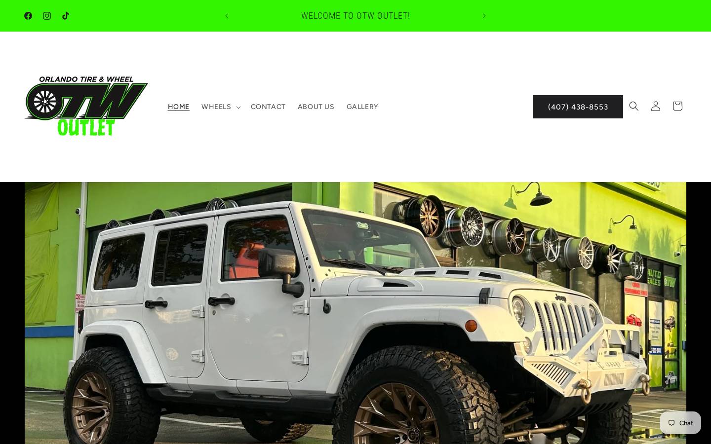 otwoutlet.com homepage screenshot