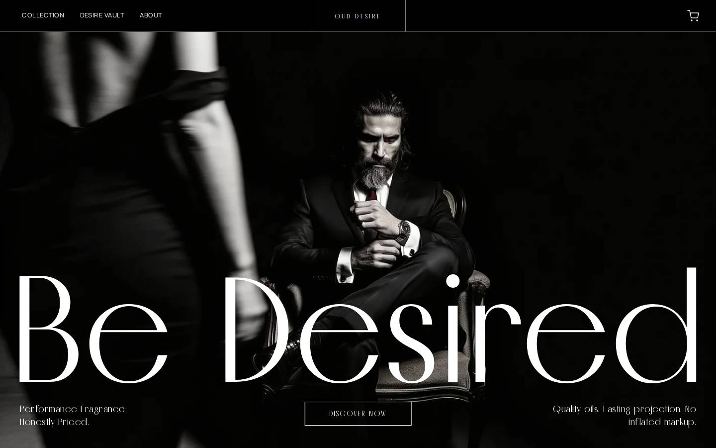 Ouddesire homepage screenshot