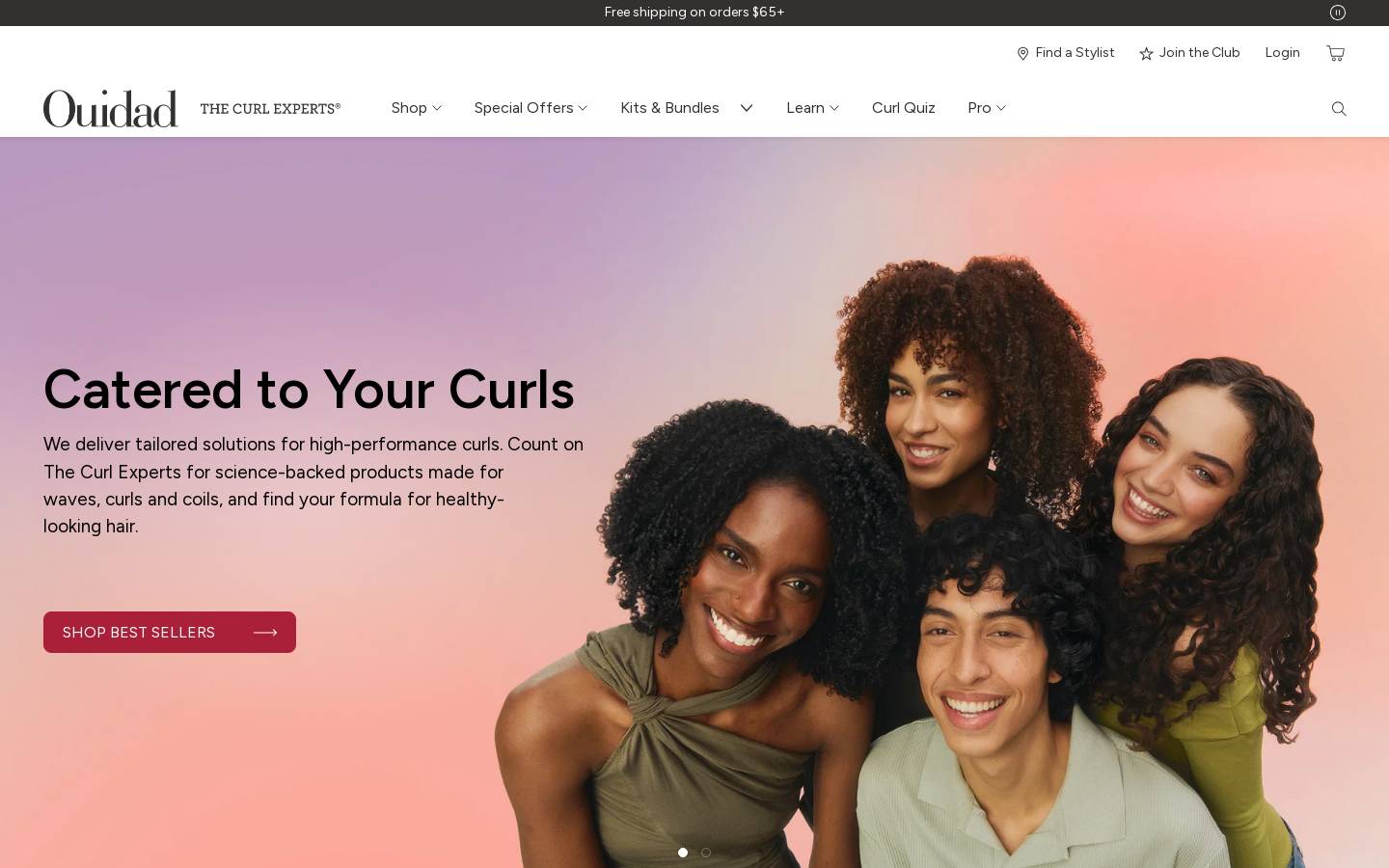 Ouidad homepage screenshot