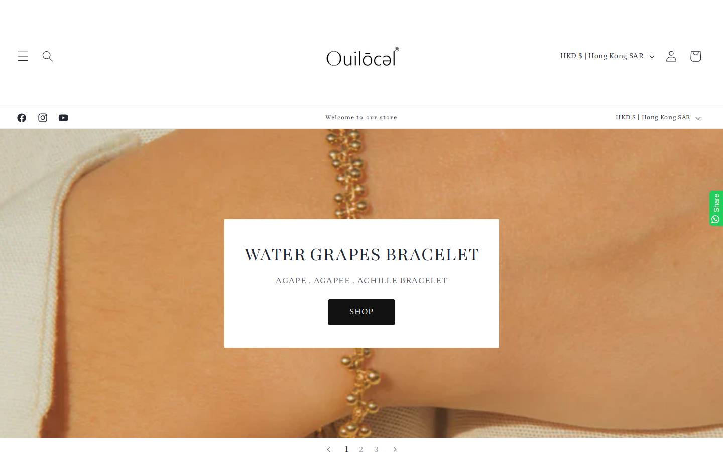 ouilocel.shop homepage screenshot