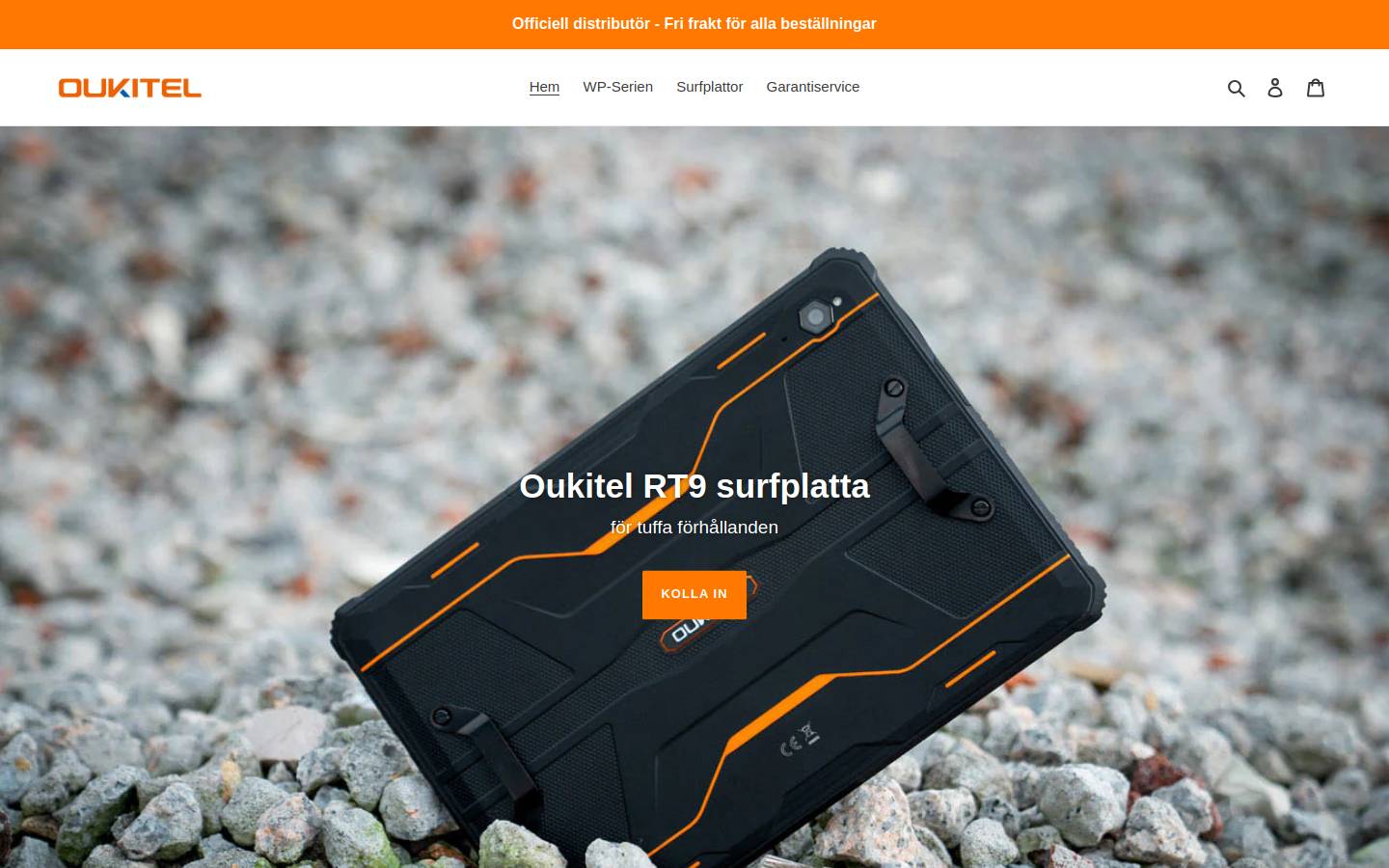 OUKITEL homepage screenshot