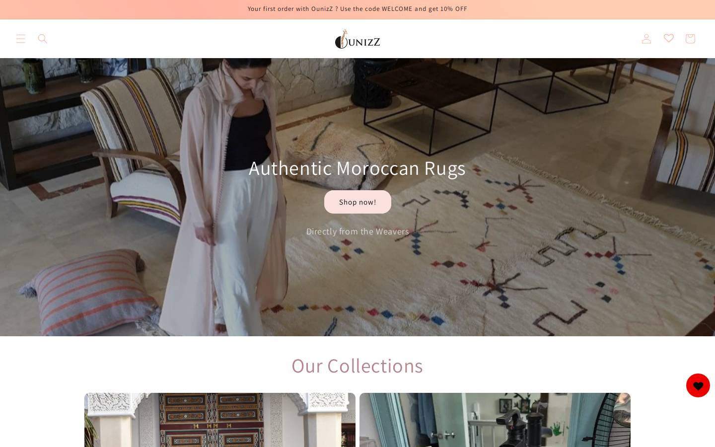 OunizZ homepage screenshot