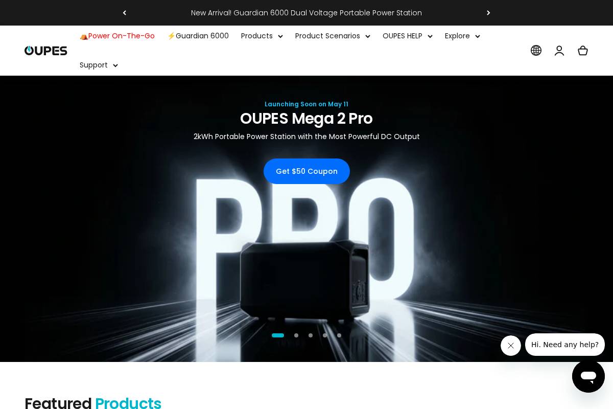 OUPES homepage screenshot