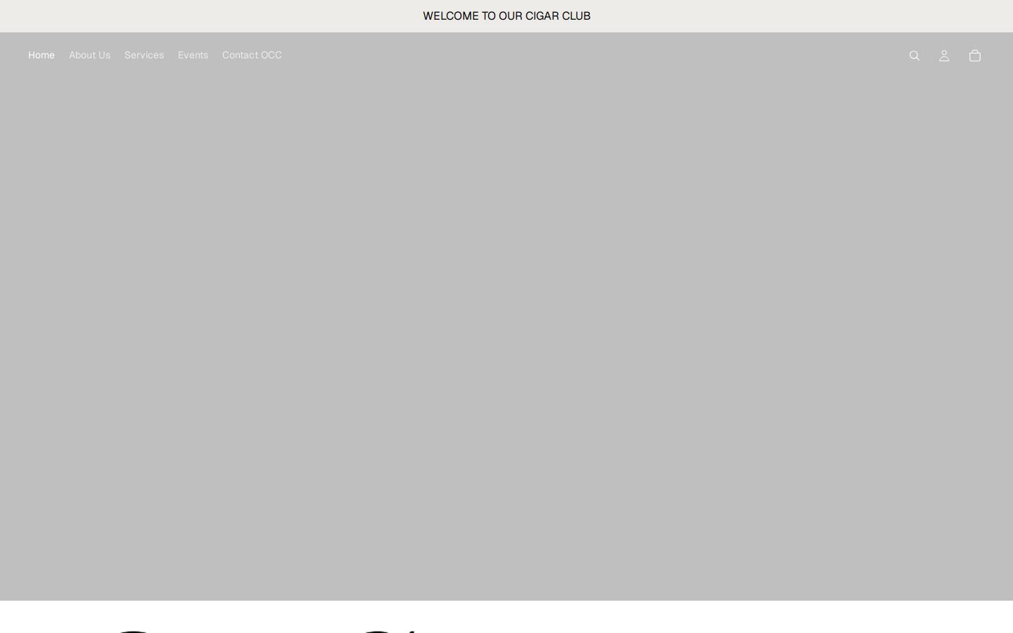 ourcigarclub.com homepage screenshot