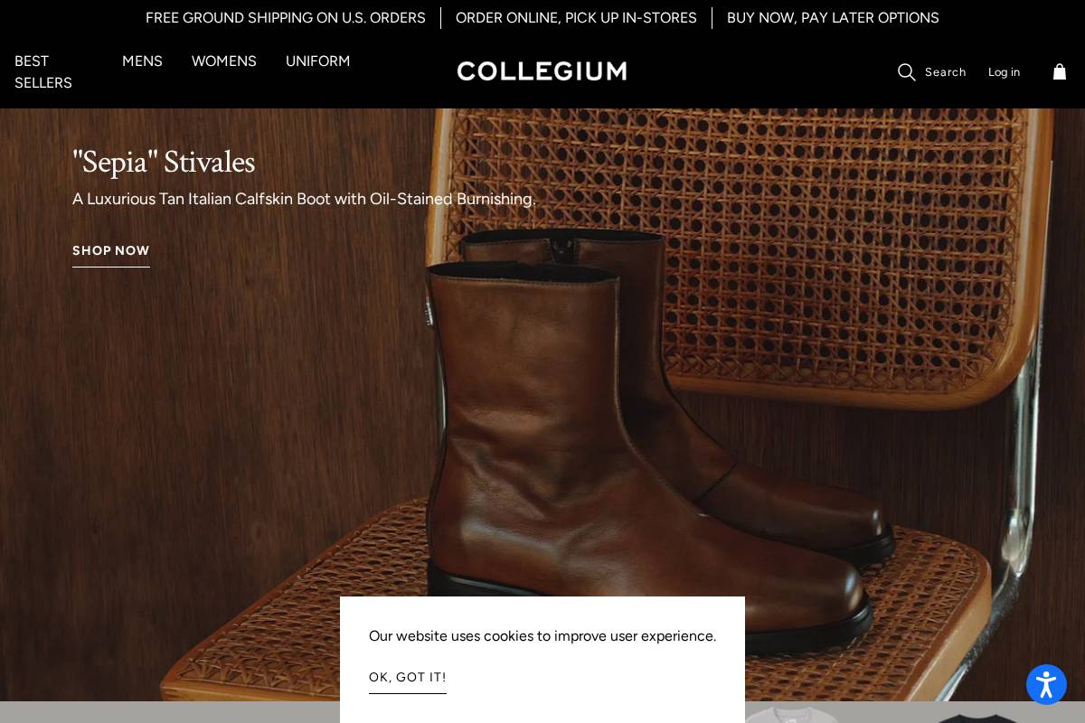 ourcollegium.com homepage screenshot