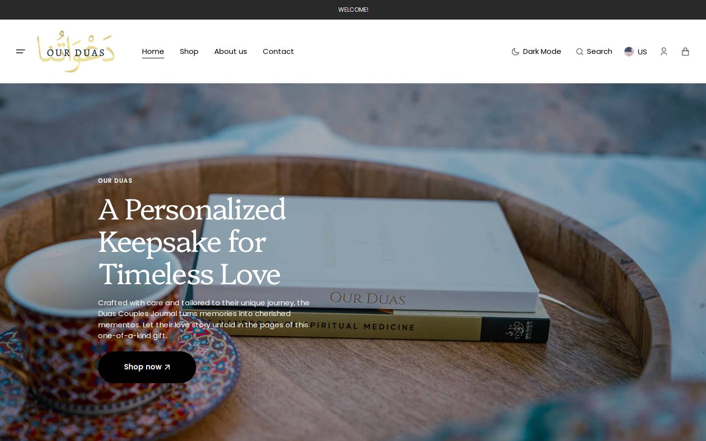 ourduas.co homepage screenshot