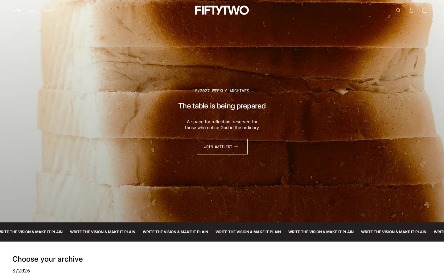ourfiftytwo.com homepage screenshot
