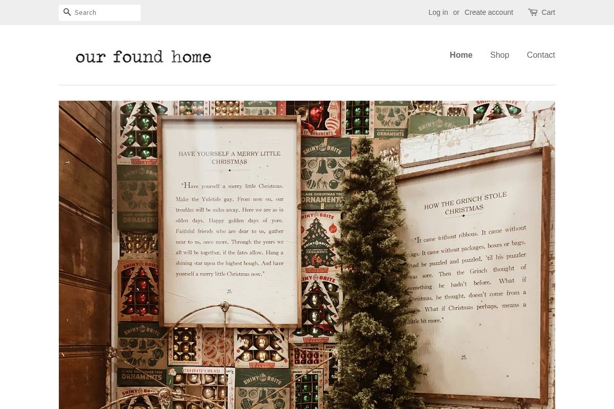 ourfoundhome.com homepage screenshot