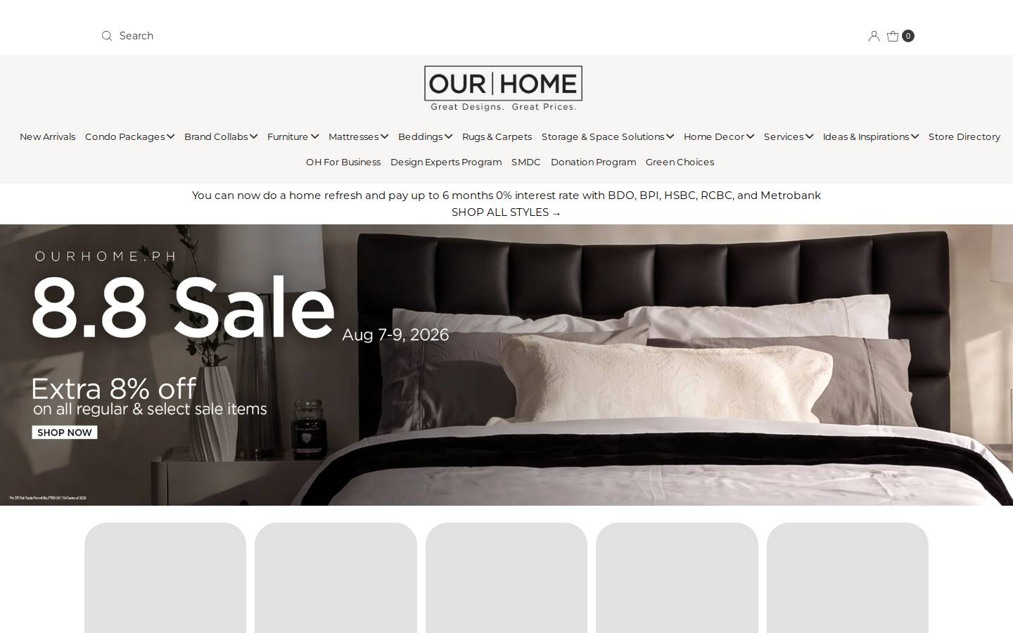 ourhome.ph homepage screenshot