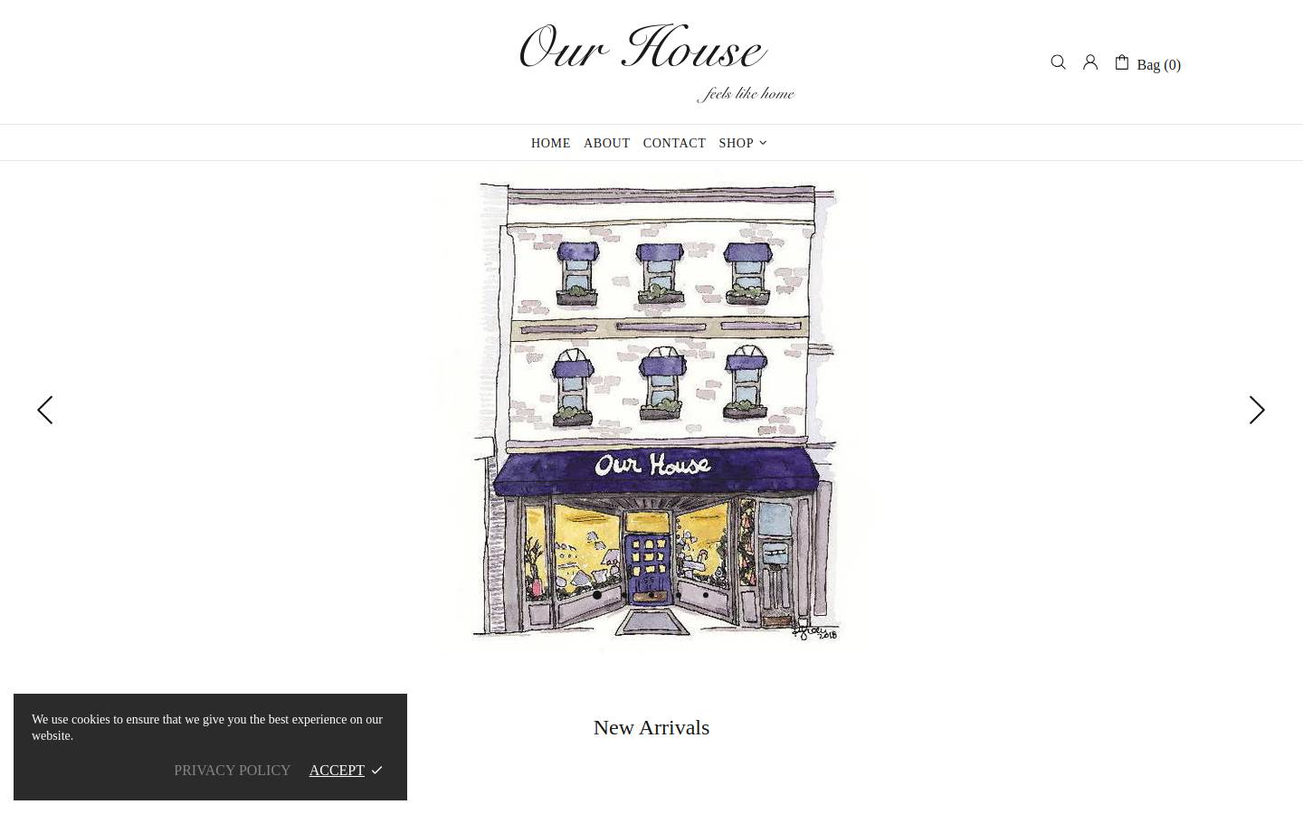 ourhousebarrie.com homepage screenshot