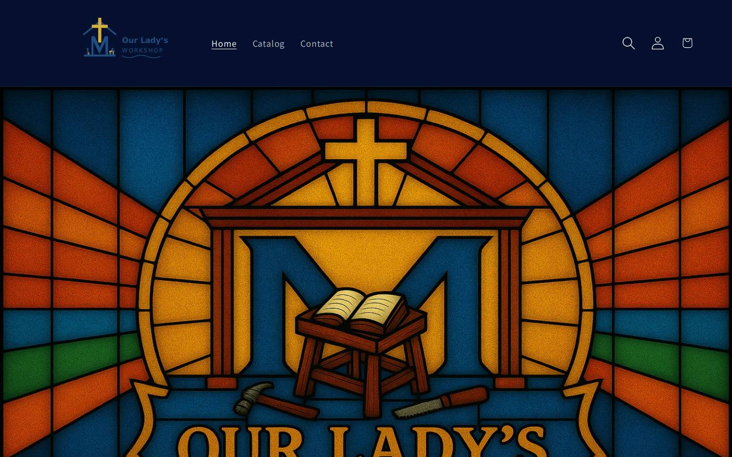 ourladysworkshop.com homepage screenshot