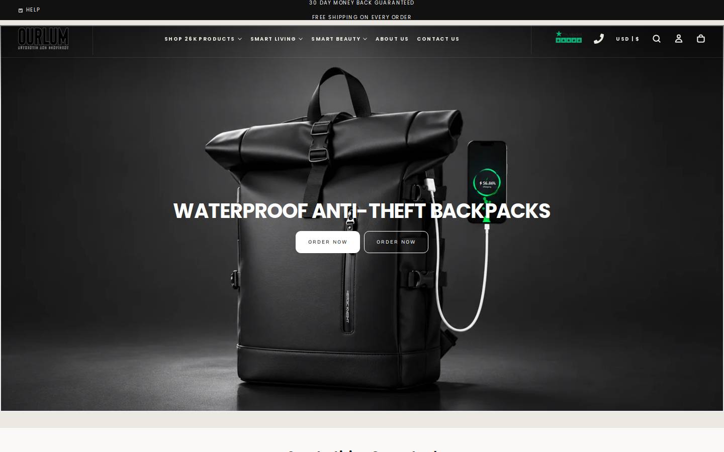Ourlum homepage screenshot