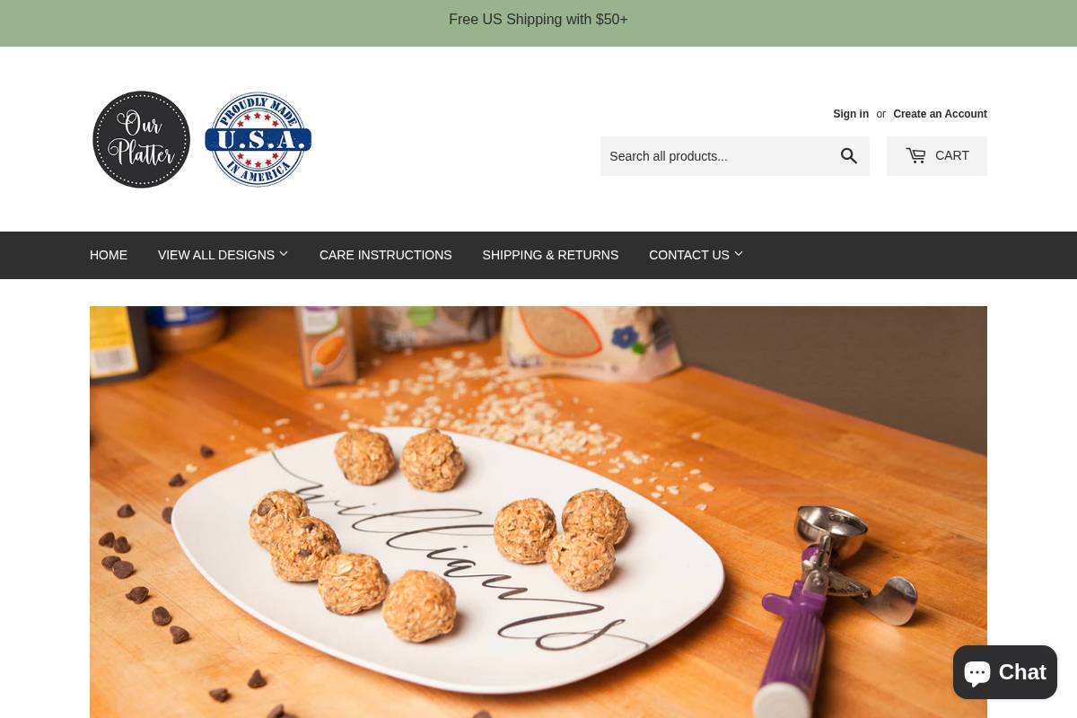 ourplatter.com homepage screenshot