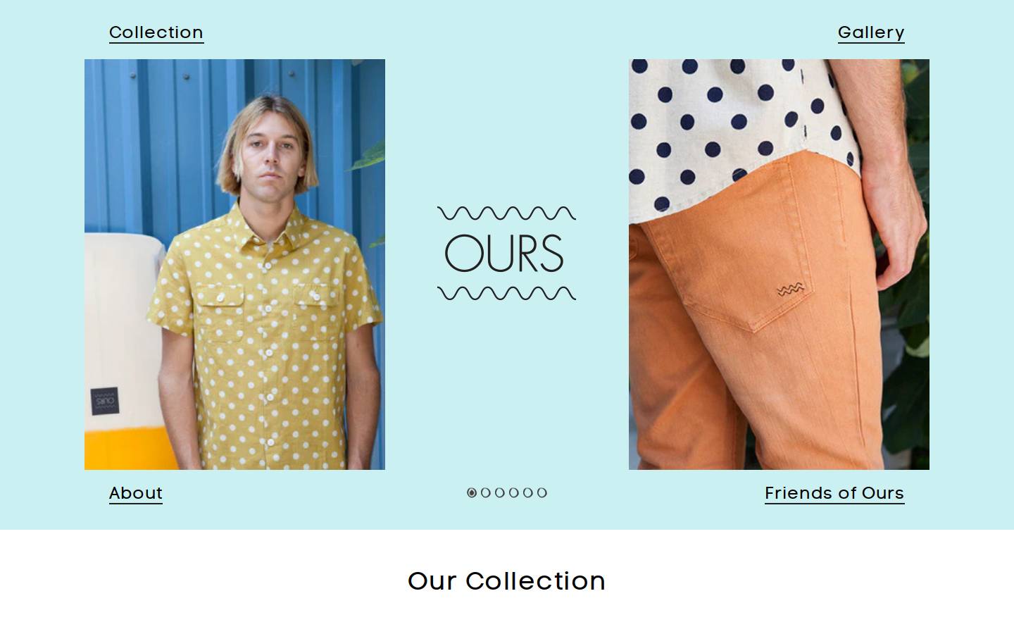oursgallery.com homepage screenshot