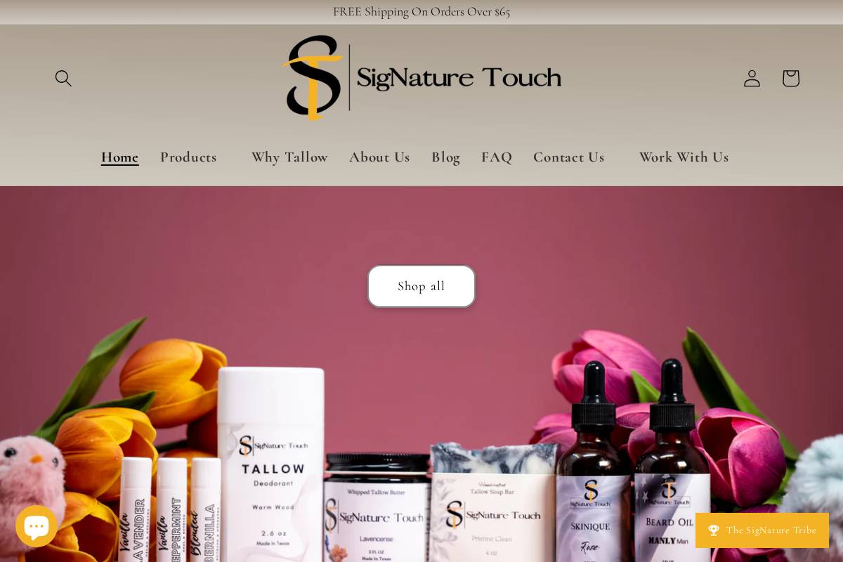 oursignaturetouch.com homepage screenshot