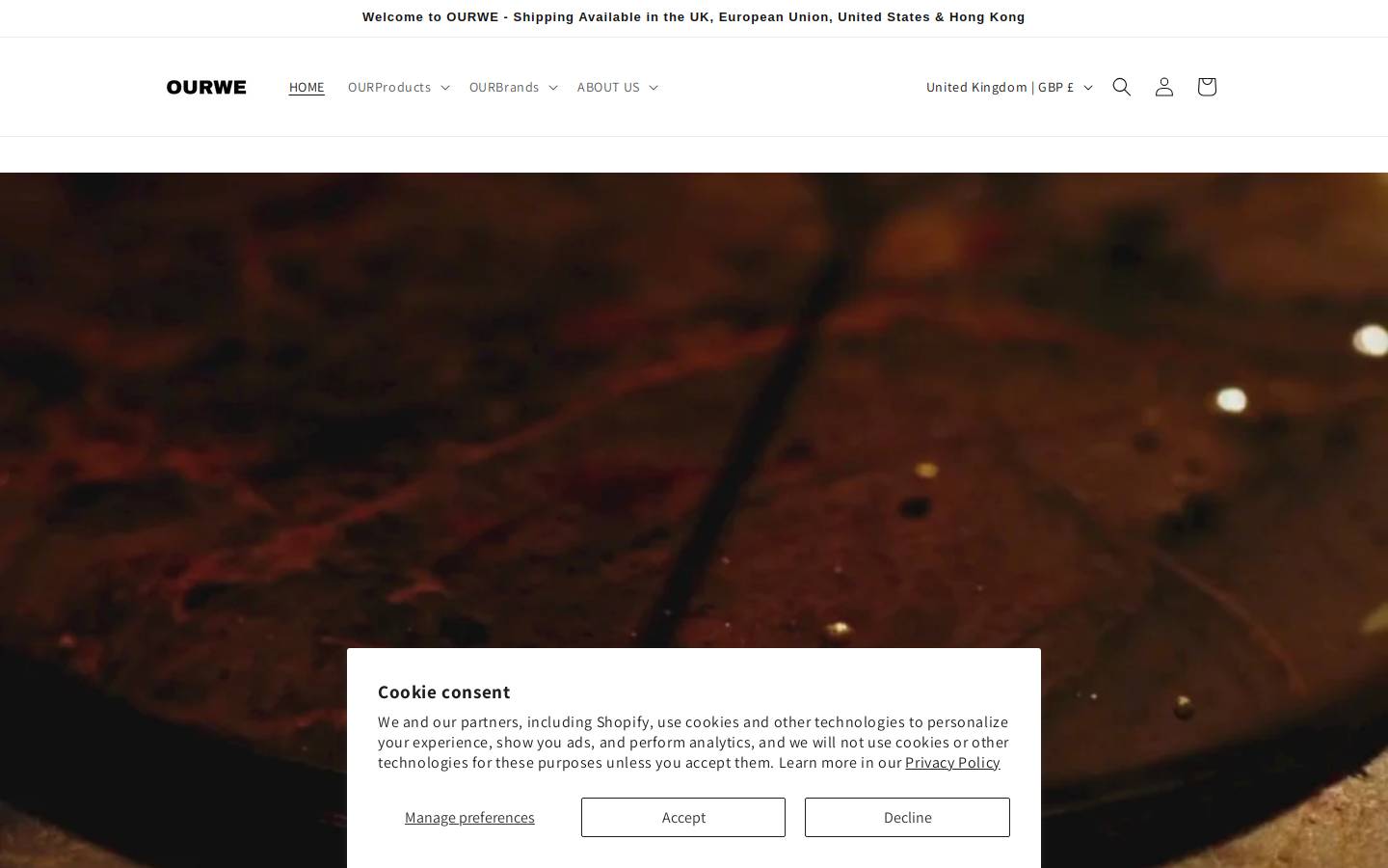 ourwe.com homepage screenshot