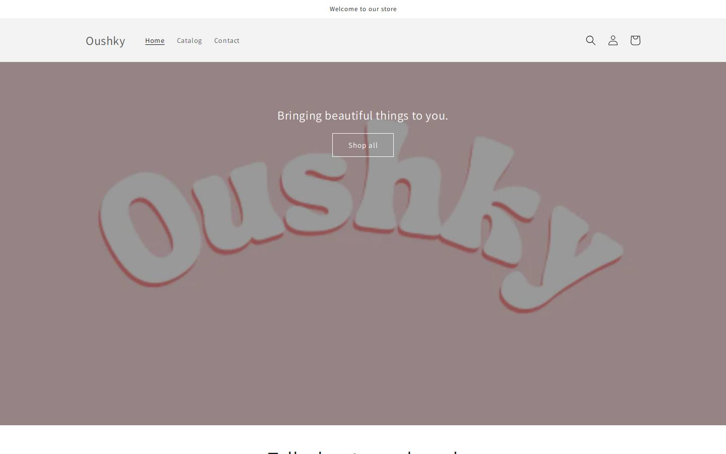 oushky.com homepage screenshot