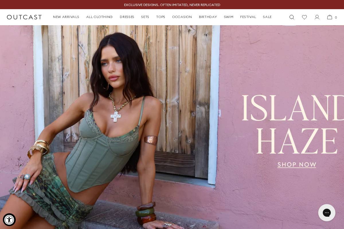 outcast-clothing.co.uk homepage screenshot
