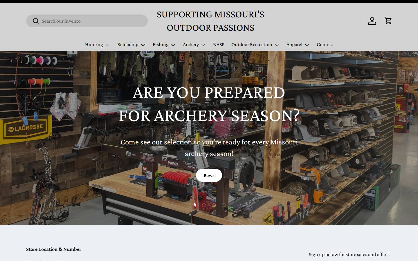 outdooraddiction.net homepage screenshot