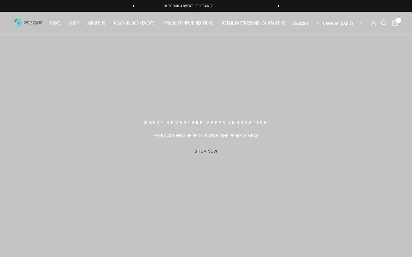 outdooradventurebrands.ca homepage screenshot