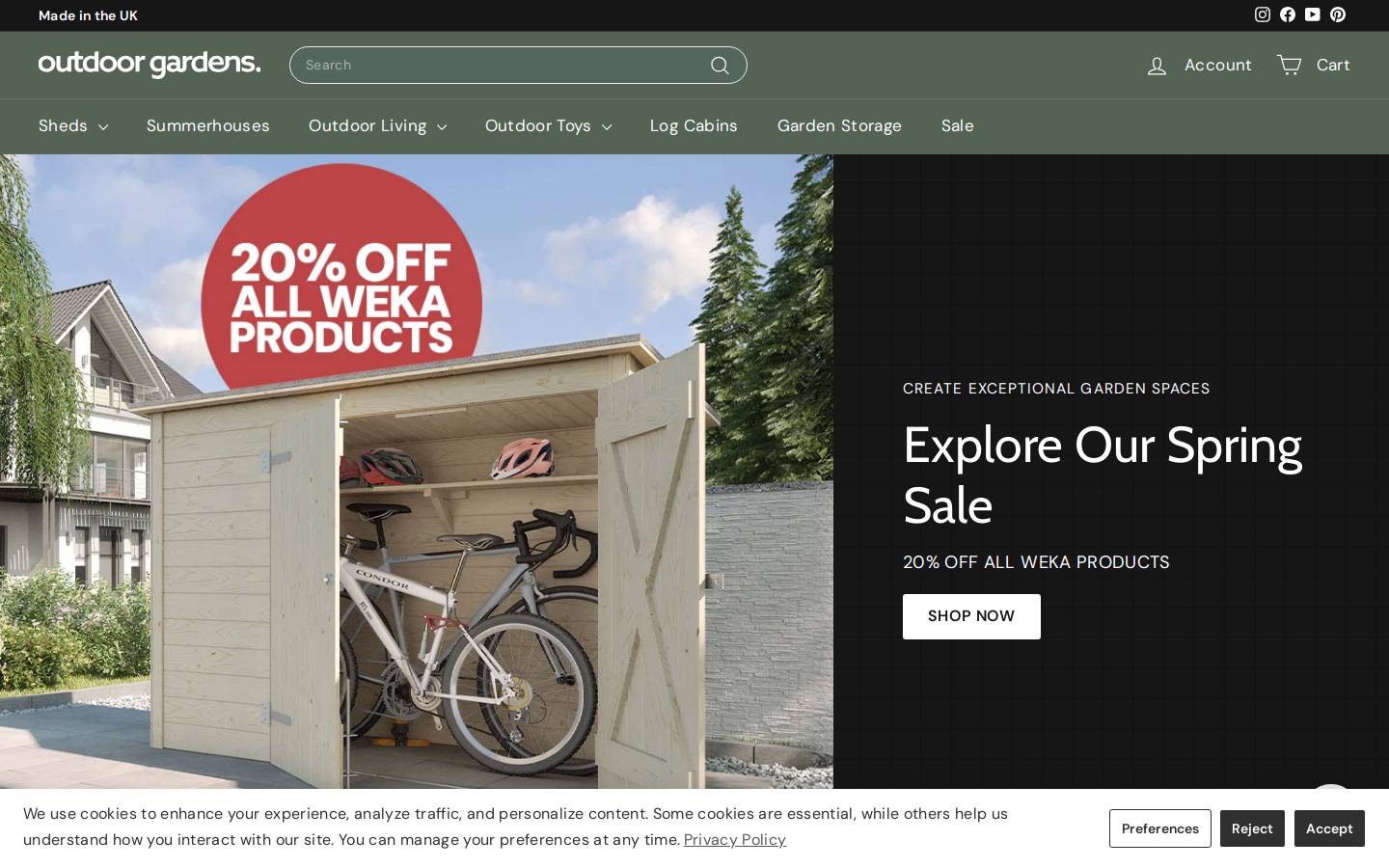 Outdoorgardens homepage screenshot