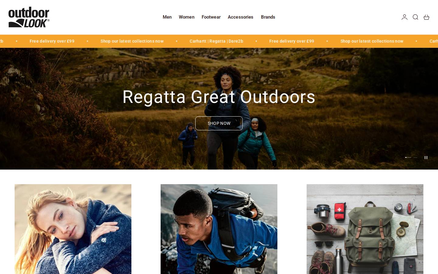 Outdoor Look homepage screenshot