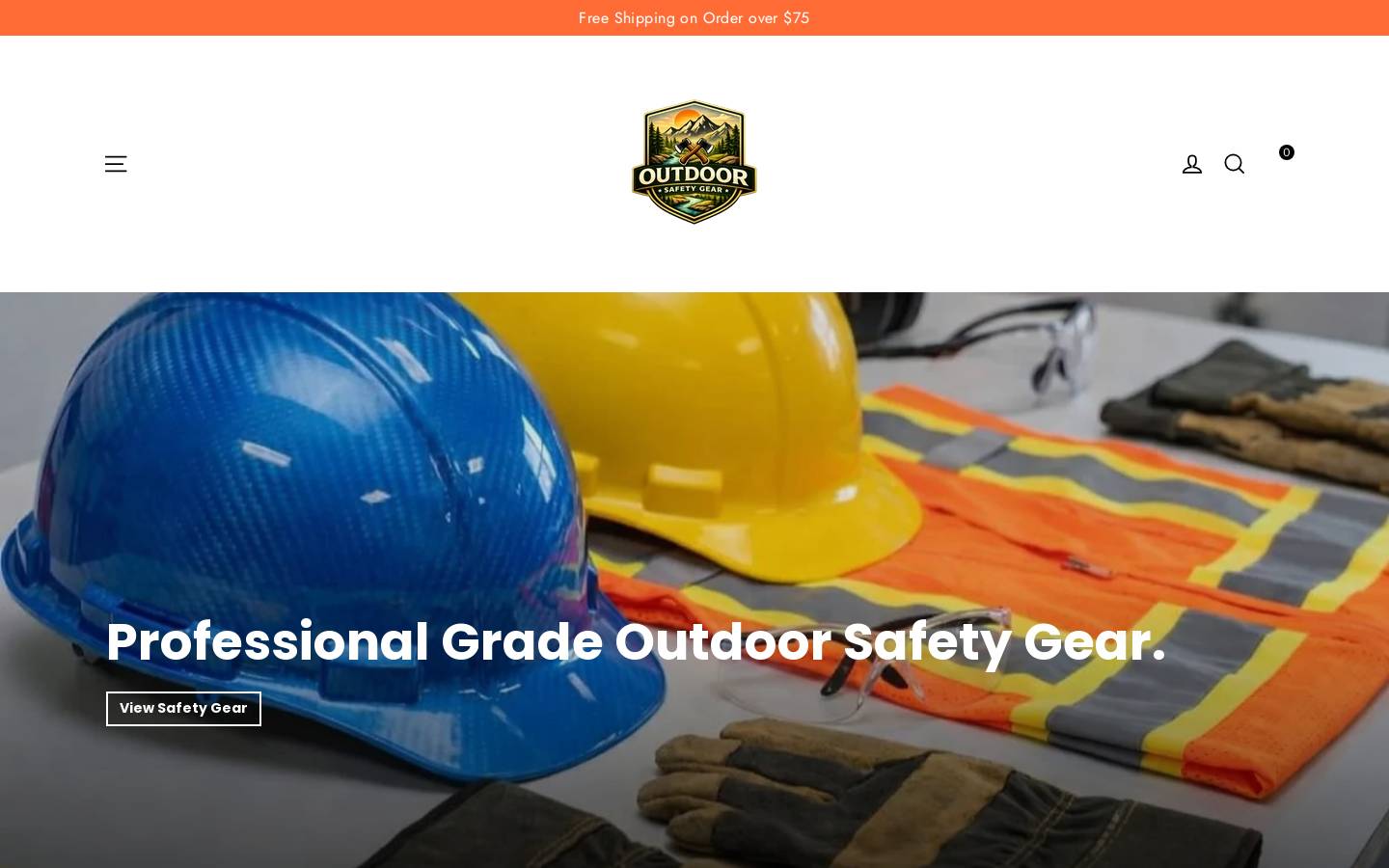 outdoorsafety-gear.com homepage screenshot