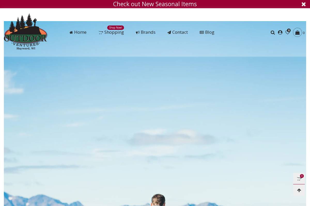 outdoorventureshayward.com homepage screenshot