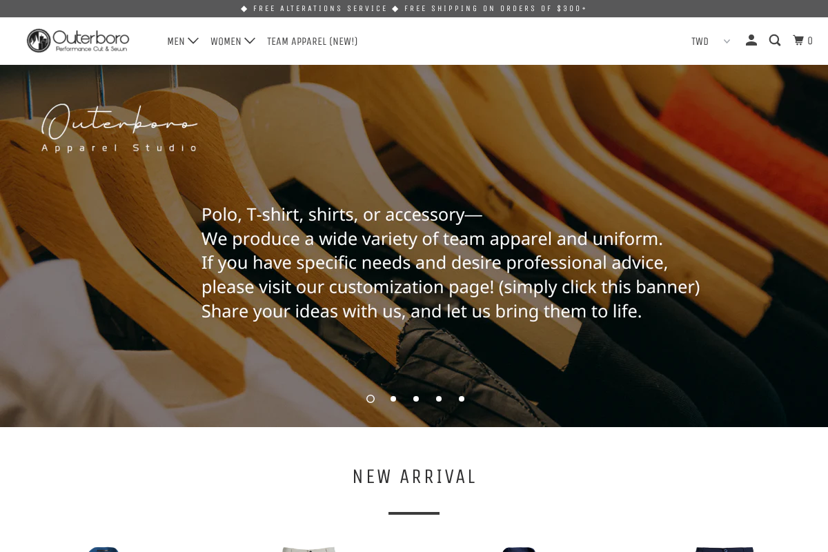 outerboro.cc homepage screenshot