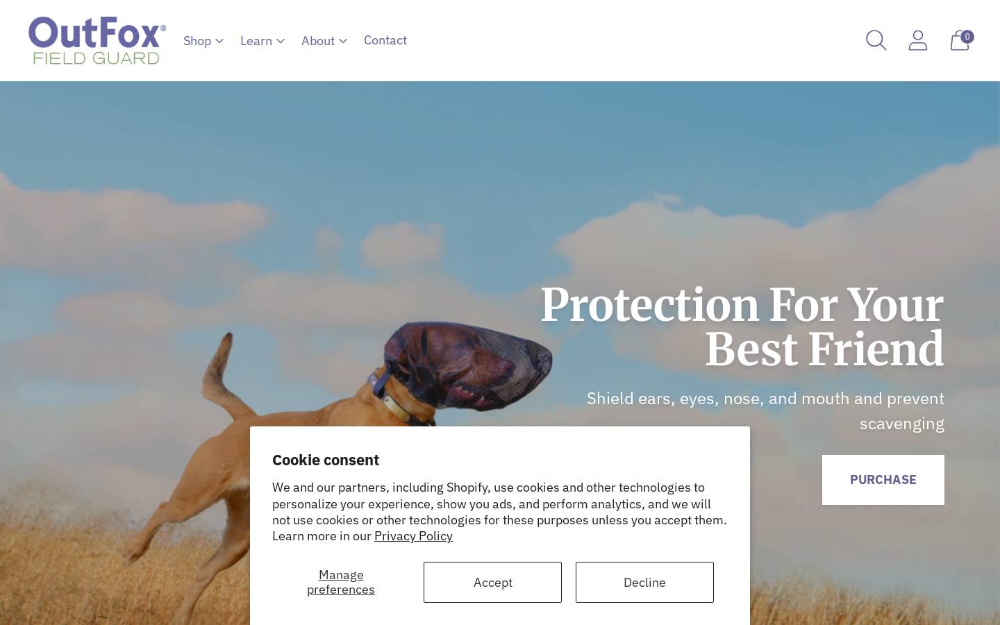 outfoxfordogs.com homepage screenshot