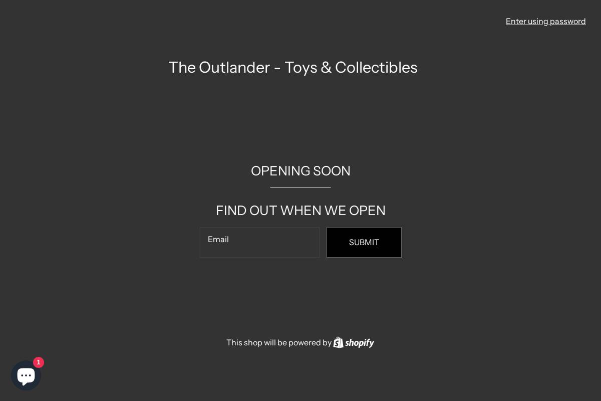 The Outlander - Toys & Collectibles homepage screenshot