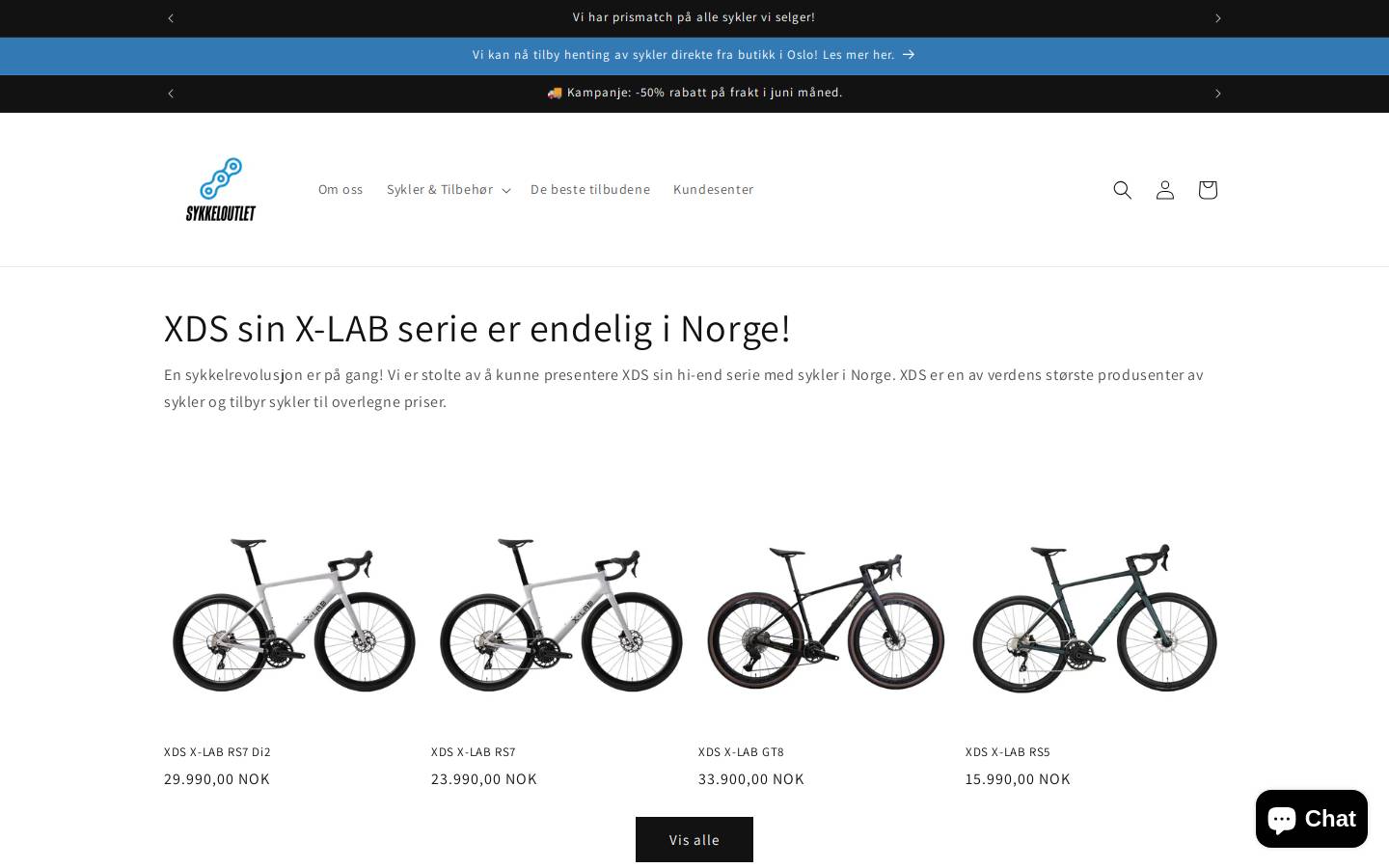outletbikes.com homepage screenshot