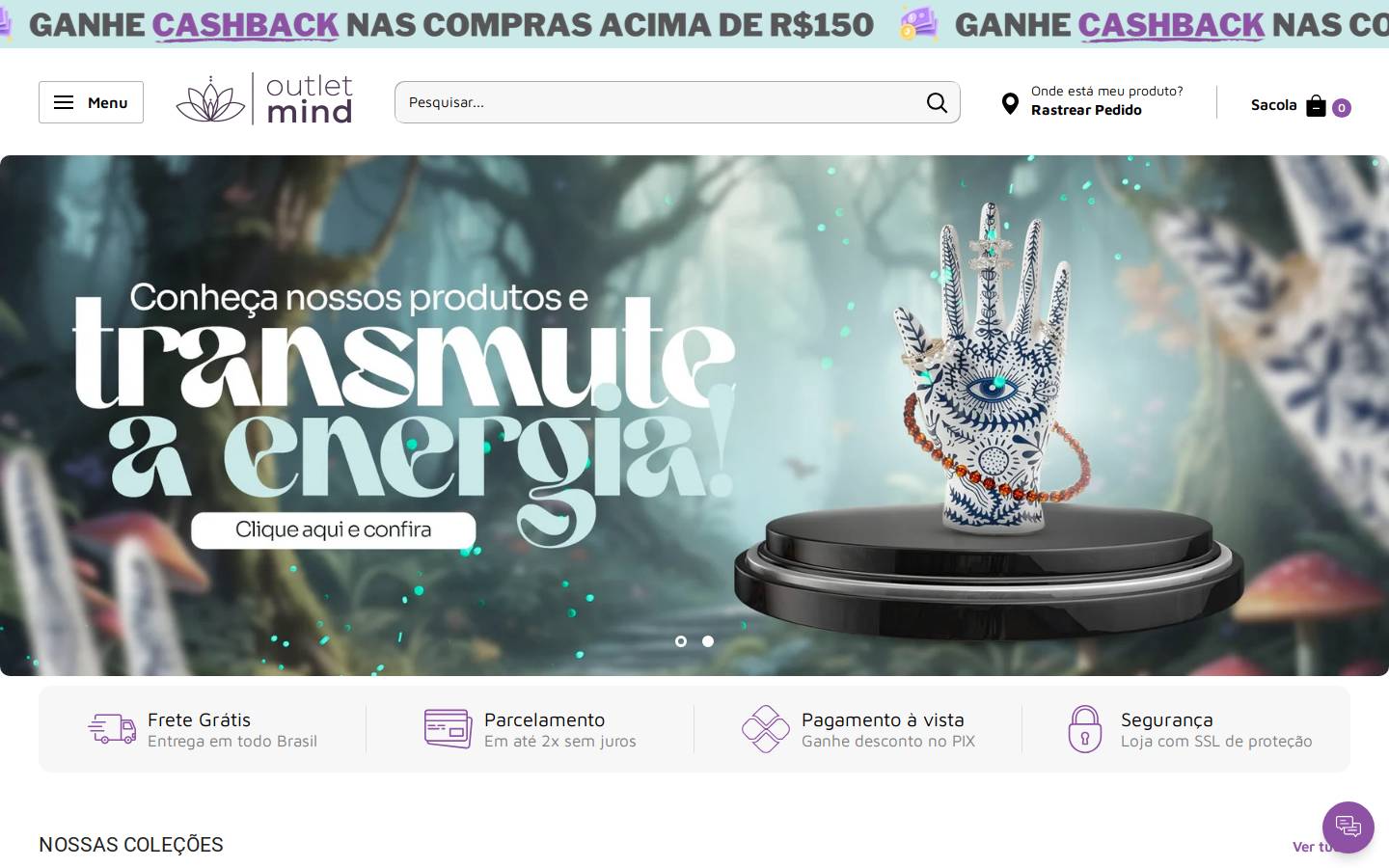 outletmind.com.br homepage screenshot