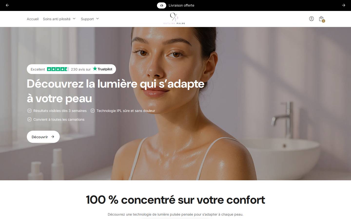 Outlinepulse homepage screenshot