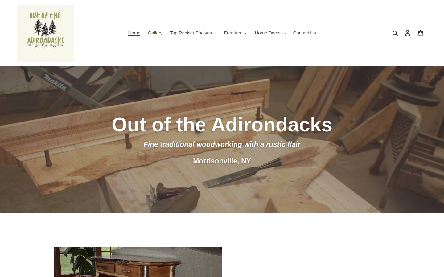 outoftheadirondacks.com homepage screenshot