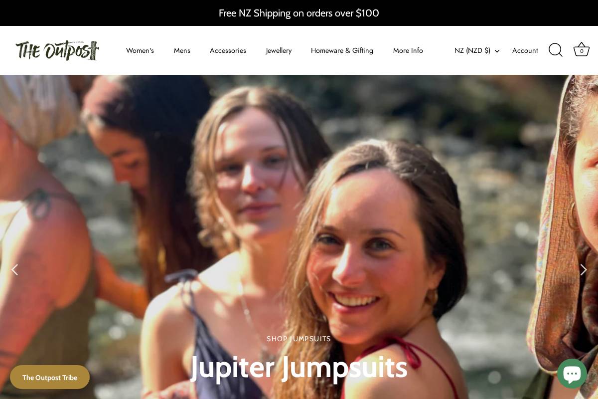 outpostnz.com homepage screenshot