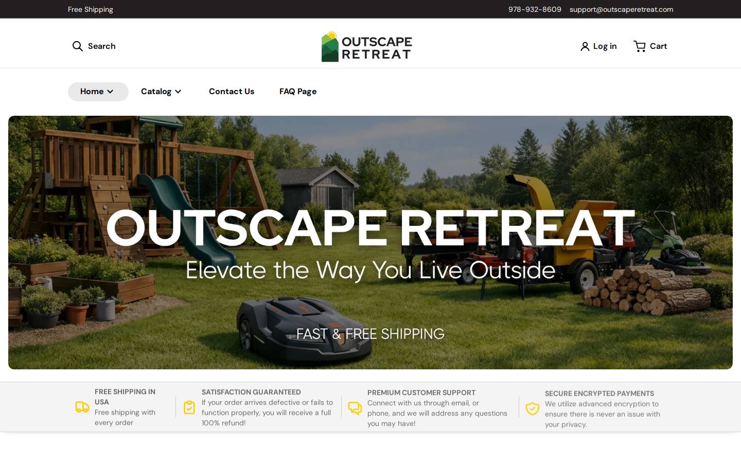 outscaperetreat.com homepage screenshot