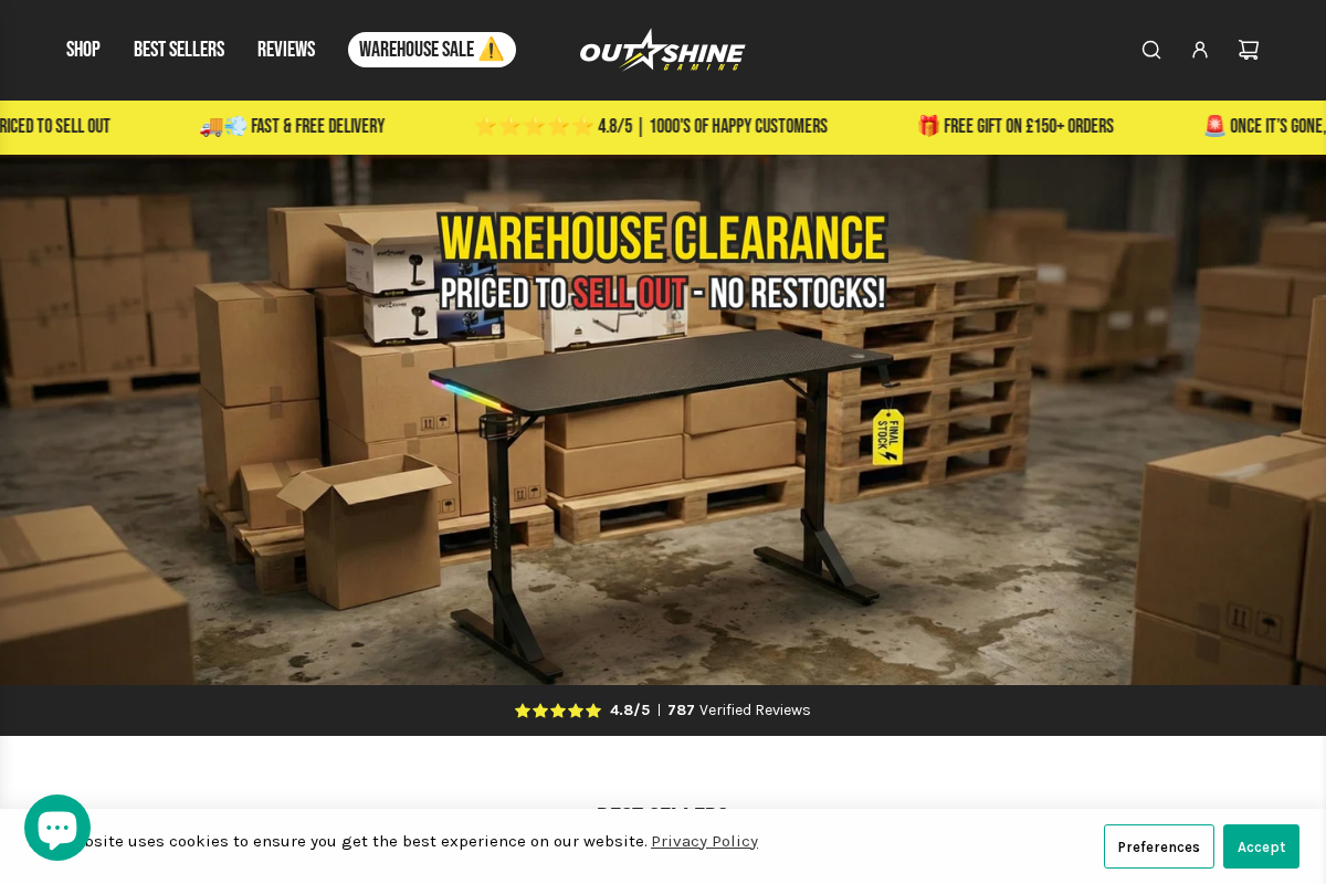 outshinegaming.com homepage screenshot