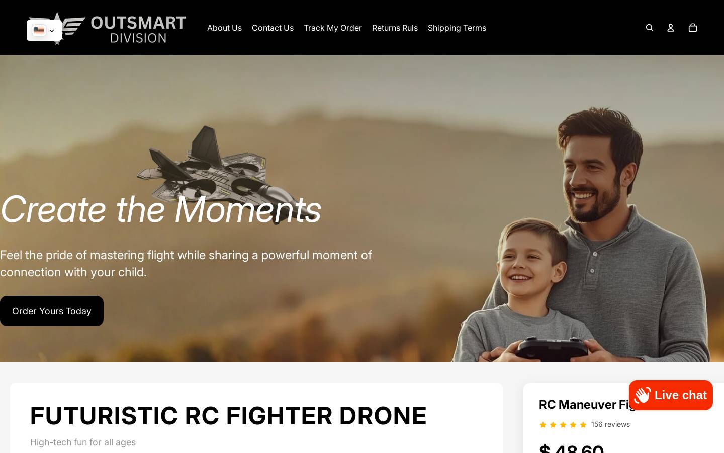 outsmartdivision.com homepage screenshot