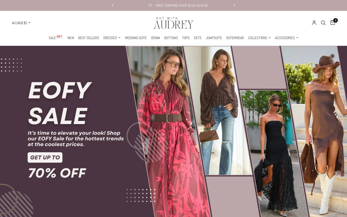 Outwithaudrey homepage screenshot