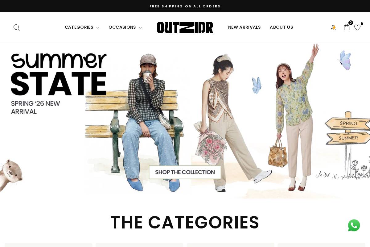 outzidr.com homepage screenshot