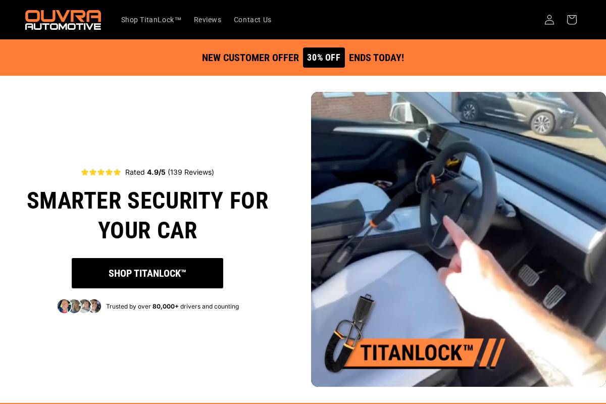 Ouvra homepage screenshot