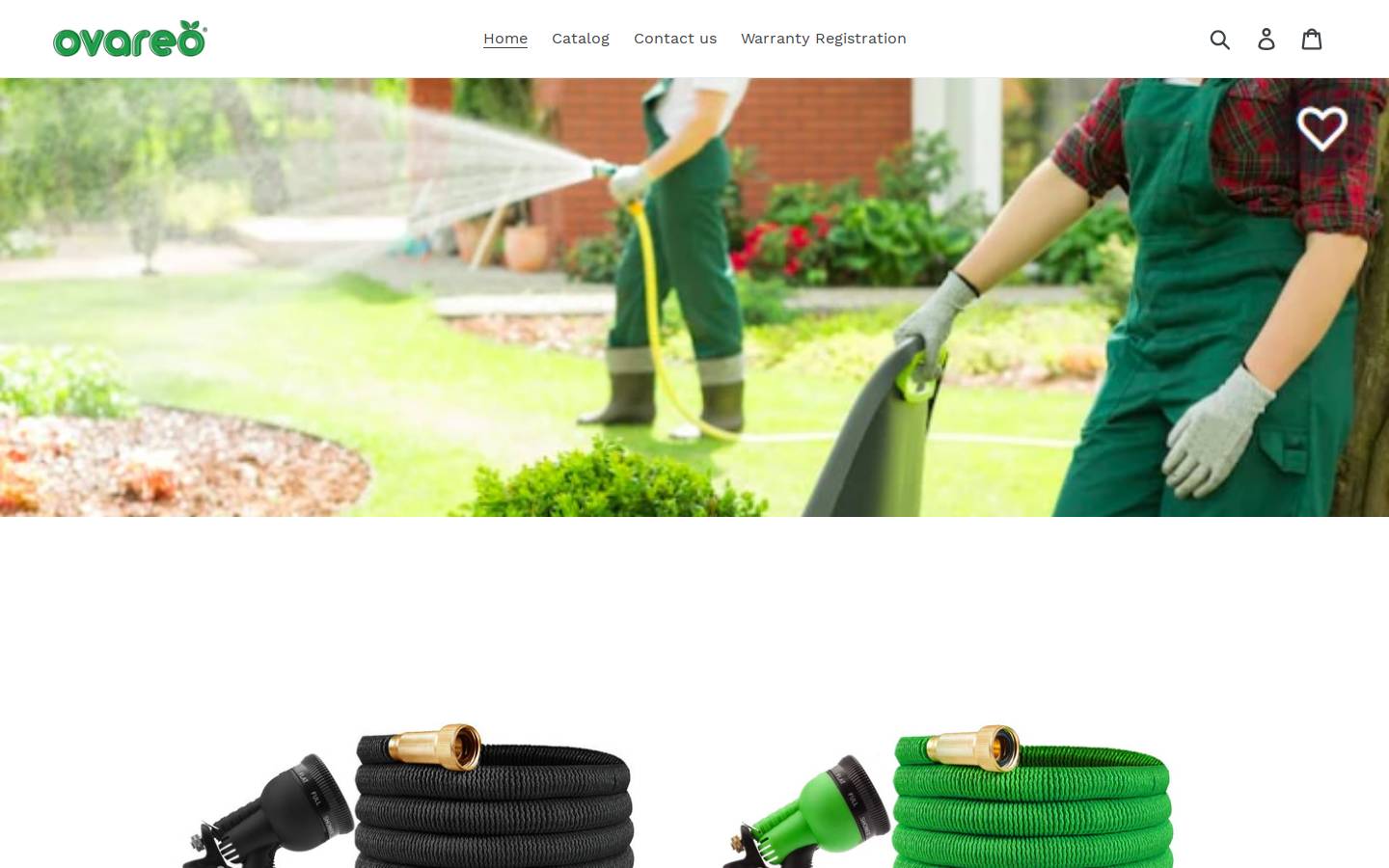 ovareo.com homepage screenshot