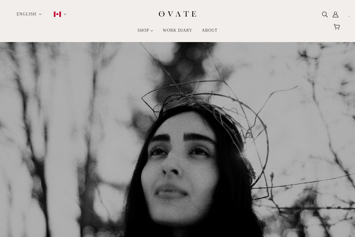 Ovate homepage screenshot