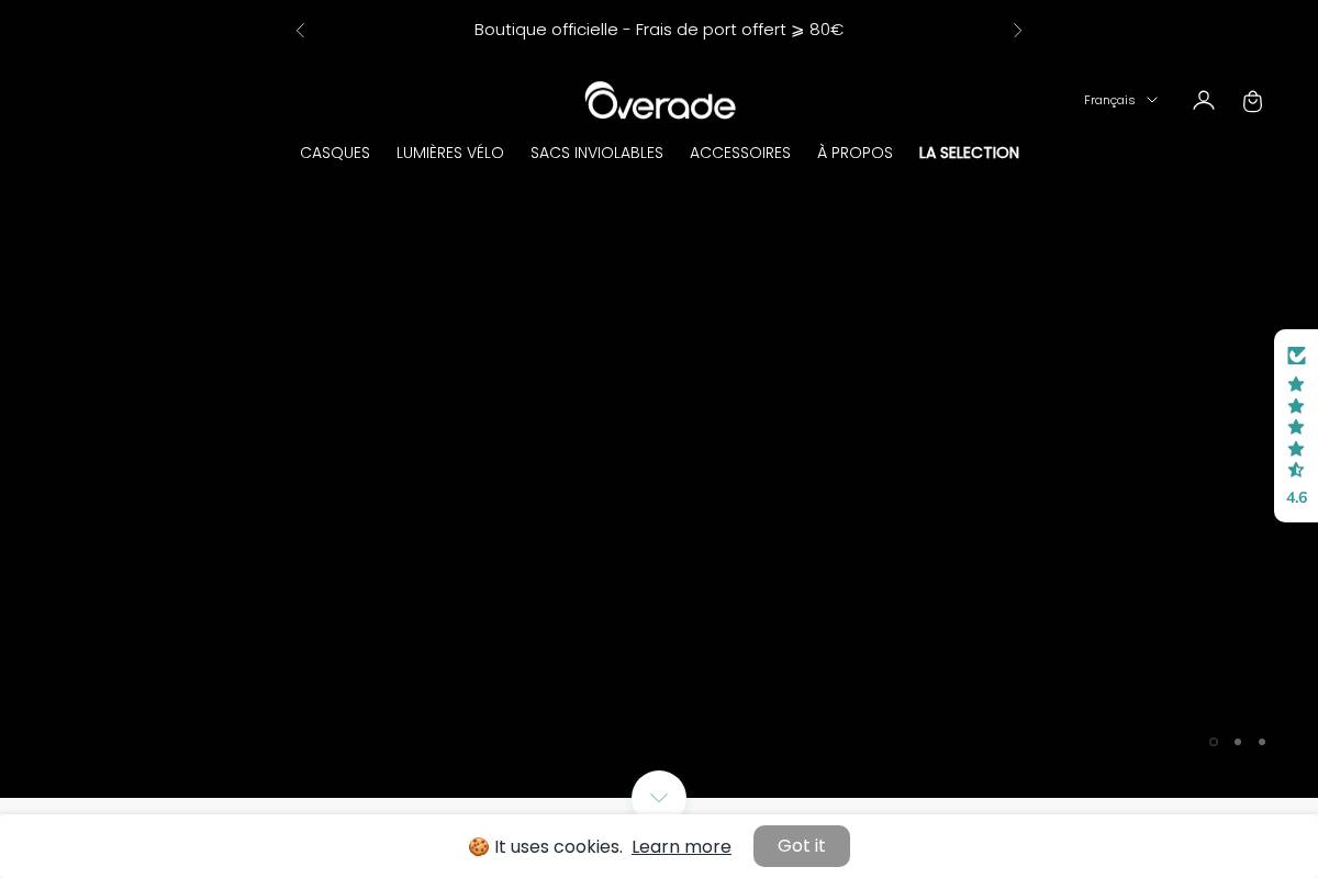 Overade homepage screenshot