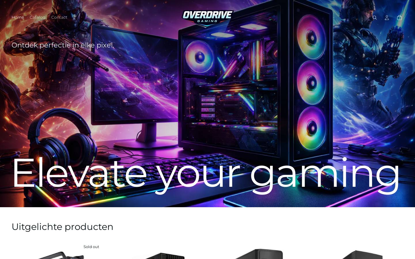 overdrivegaming.nl homepage screenshot