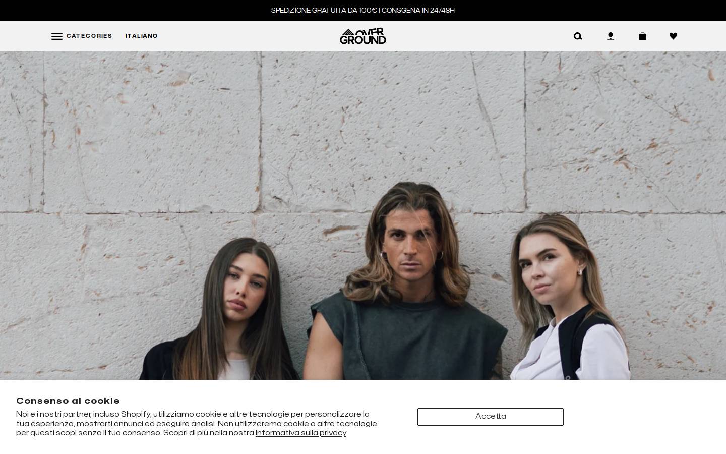 Overgroundstore homepage screenshot