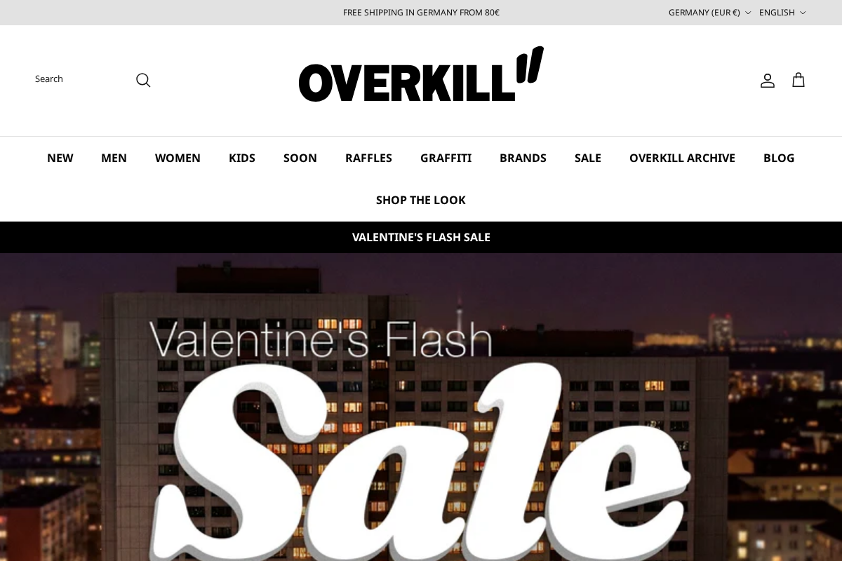 OVERKILL homepage screenshot