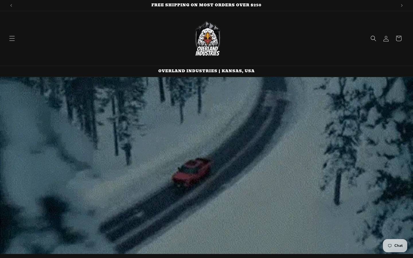 overland-industries.com homepage screenshot